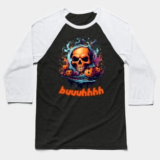 Buuhhhh-Halloween Haunt Baseball T-Shirt